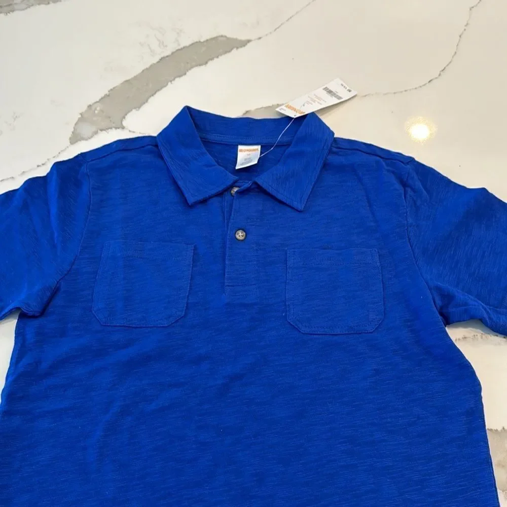 Gymboree Boys Collared Shirt. Size 10. NWTs. Royal Blue. Super Soft